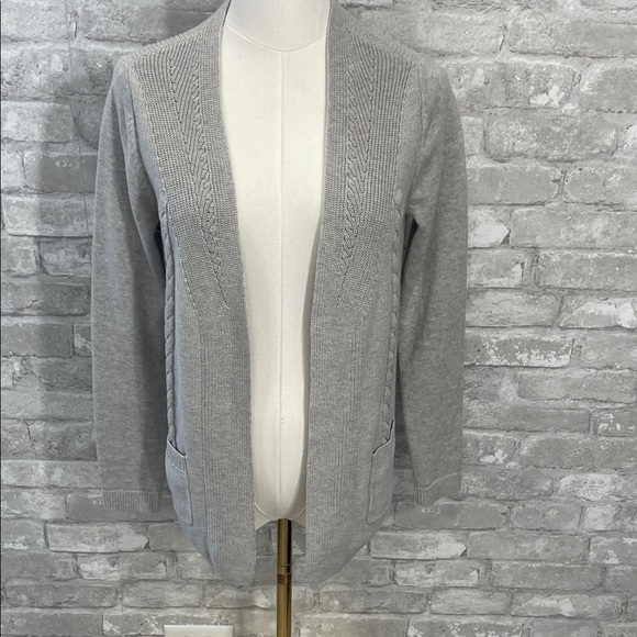 Talbots Sweaters - Talbots Light Gray Women's Cardigan